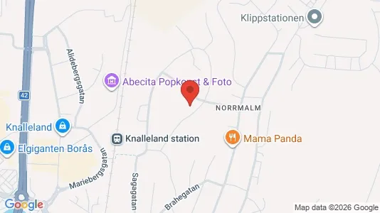 Lägenheter till salu i Borås - kort over placeringen