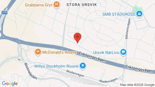Lägenheter till salu i Sundbyberg - kort over placeringen