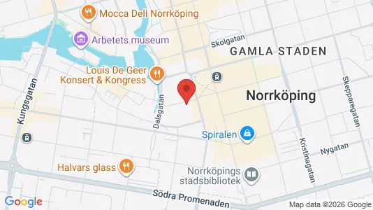 Lägenheter till salu i Norrköping - kort over placeringen