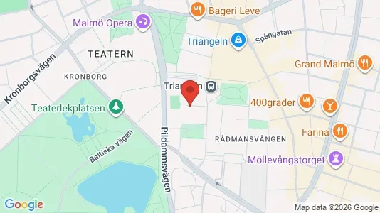 Lägenheter till salu i Malmö Centrum - kort over placeringen