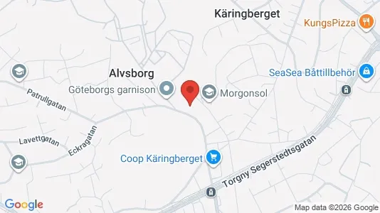 Lägenheter till salu i Göteborg Västra - kort over placeringen