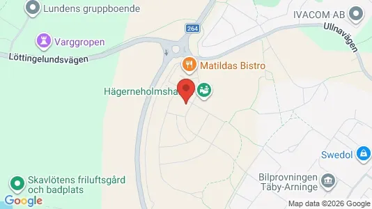 Lägenheter till salu i Täby - kort over placeringen