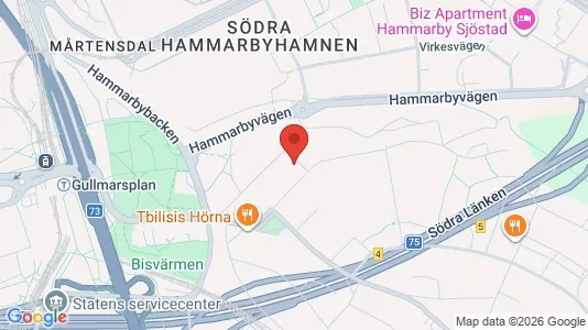 Lägenheter till salu i Söderort - kort over placeringen