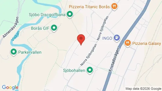 Lägenheter till salu i Borås - kort over placeringen
