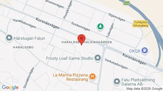 Lägenheter till salu i Falun - kort over placeringen
