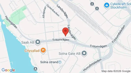 Lägenheter till salu i Sundbyberg - kort over placeringen