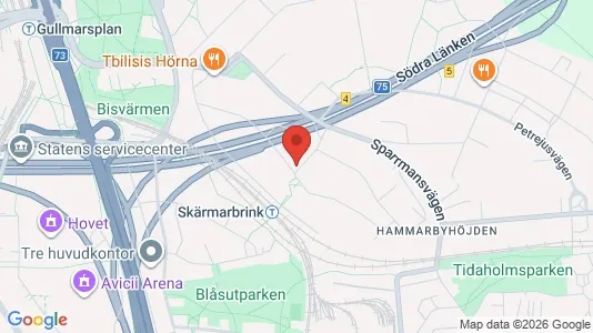 Lägenheter till salu i Söderort - kort over placeringen