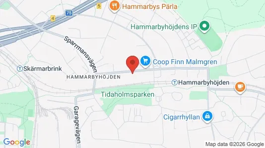 Lägenheter till salu i Söderort - kort over placeringen