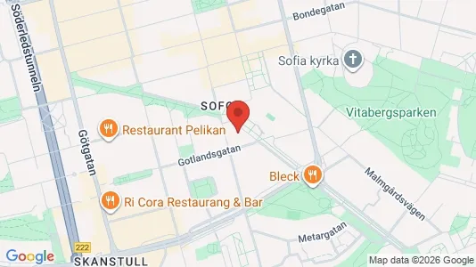 Lägenheter till salu i Södermalm - kort over placeringen