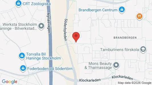 Lägenheter till salu i Haninge - kort over placeringen