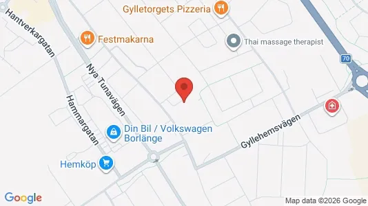 Lägenheter till salu i Borlänge - kort over placeringen