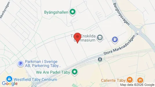 Lägenheter till salu i Täby - kort over placeringen
