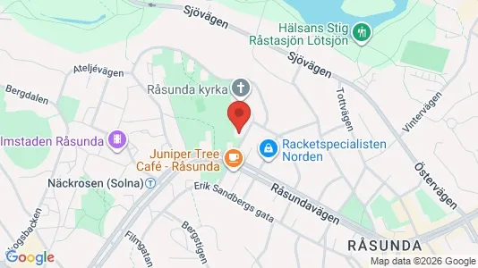 Lägenheter till salu i Solna - kort over placeringen