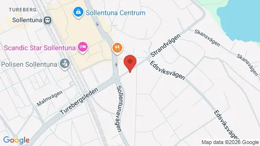 Lägenheter till salu i Sollentuna - kort over placeringen