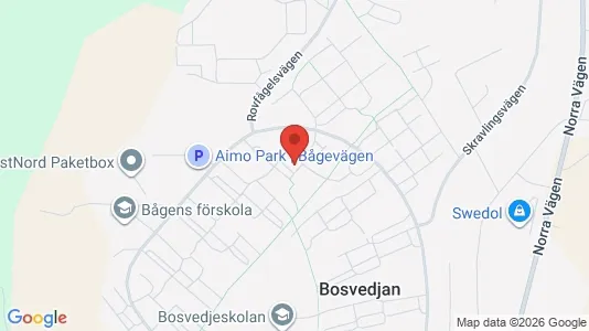 Lägenheter till salu i Sundsvall - kort over placeringen