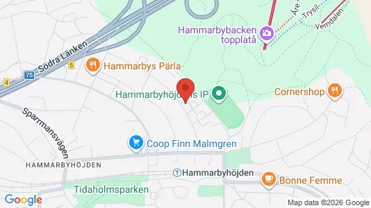 Lägenheter till salu i Söderort - kort over placeringen