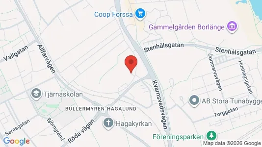 Lägenheter till salu i Borlänge - kort over placeringen