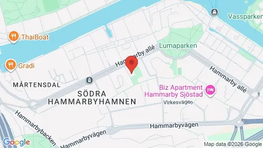 Lägenheter till salu i Hammarbyhamnen - kort over placeringen