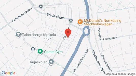 Lägenheter till salu i Norrköping - kort over placeringen