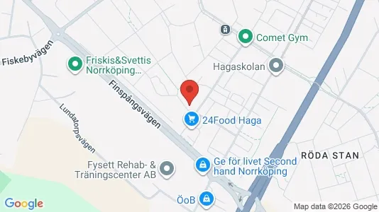 Lägenheter till salu i Norrköping - kort over placeringen