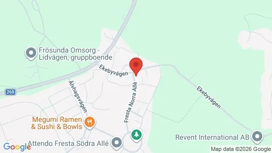 Lägenheter till salu i Upplands Väsby - kort over placeringen