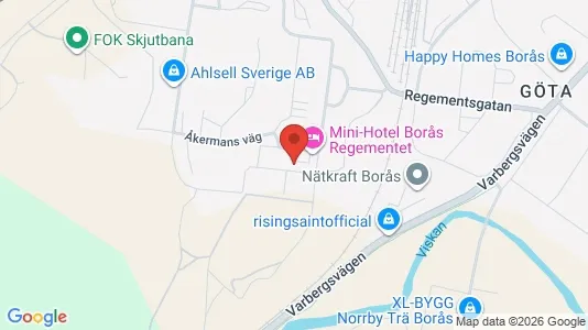 Lägenheter till salu i Borås - kort over placeringen