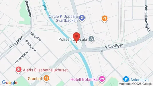 Lägenheter till salu i Uppsala - kort over placeringen