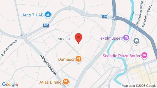 Lägenheter till salu i Borås - kort over placeringen