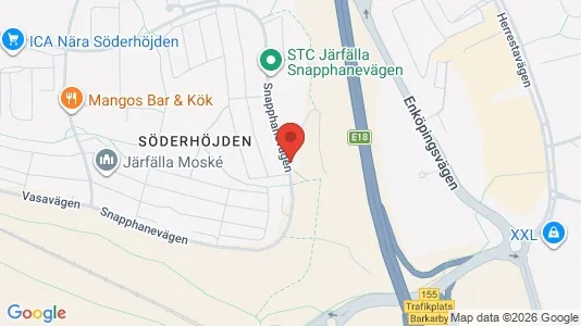 Lägenheter till salu i Järfälla - kort over placeringen