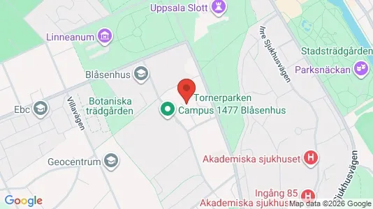 Lägenheter till salu i Uppsala - kort over placeringen