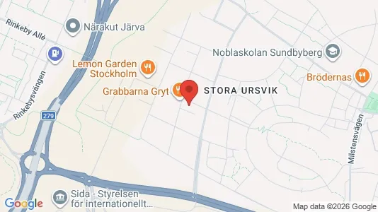 Lägenheter till salu i Sundbyberg - kort over placeringen