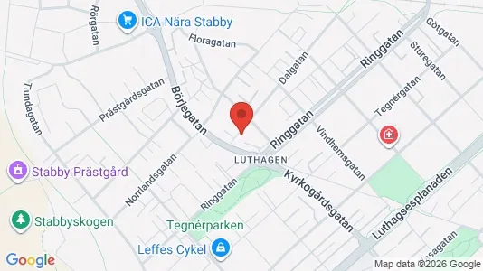 Lägenheter till salu i Uppsala - kort over placeringen