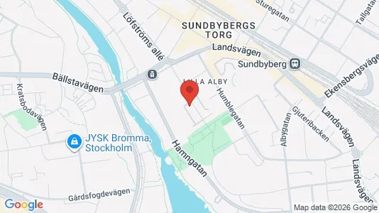 Lägenheter till salu i Sundbyberg - kort over placeringen