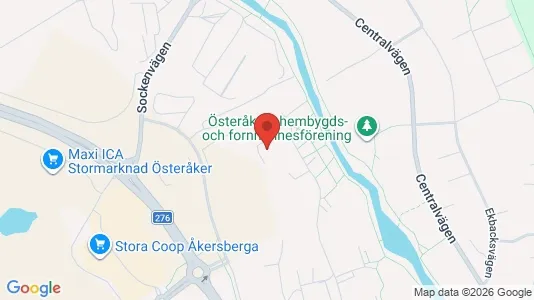 Lägenheter till salu i Österåker - kort over placeringen