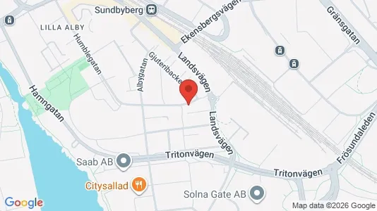 Lägenheter till salu i Sundbyberg - kort over placeringen
