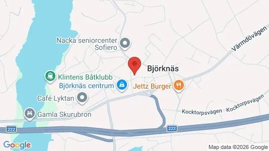 Lägenheter till salu i Nacka - kort over placeringen