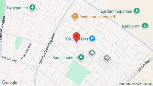 Lägenheter till salu i Uppsala - kort over placeringen