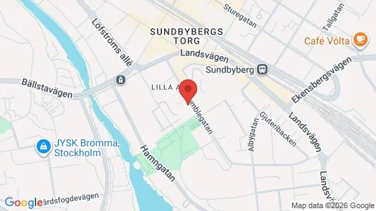 Lägenheter till salu i Sundbyberg - kort over placeringen