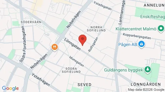 Lägenheter till salu i Malmö Centrum - kort over placeringen