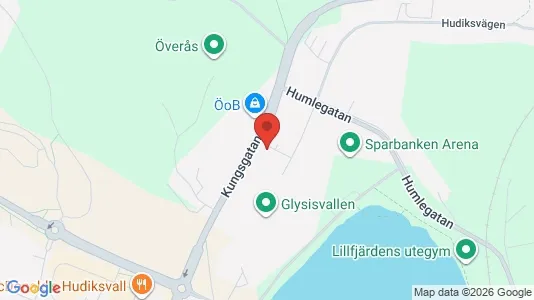Lägenheter till salu i Hudiksvall - kort over placeringen