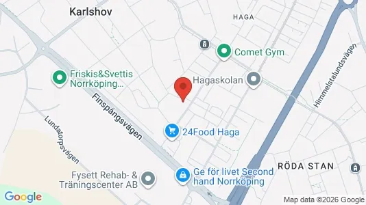 Lägenheter till salu i Norrköping - kort over placeringen