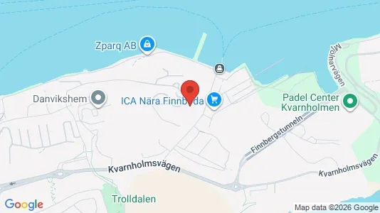 Lägenheter till salu i Nacka - kort over placeringen