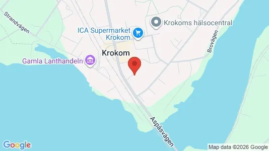 Lägenheter till salu i Krokom - kort over placeringen