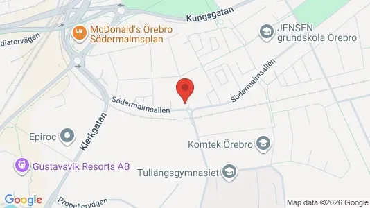 Lägenheter till salu i Örebro - kort over placeringen