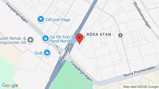 Lägenheter till salu i Norrköping - kort over placeringen