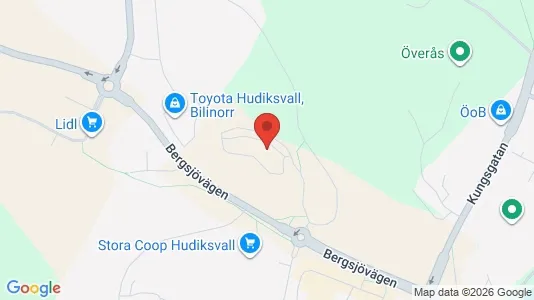 Lägenheter till salu i Hudiksvall - kort over placeringen
