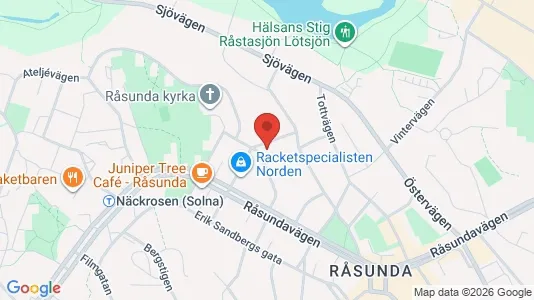 Lägenheter till salu i Solna - kort over placeringen