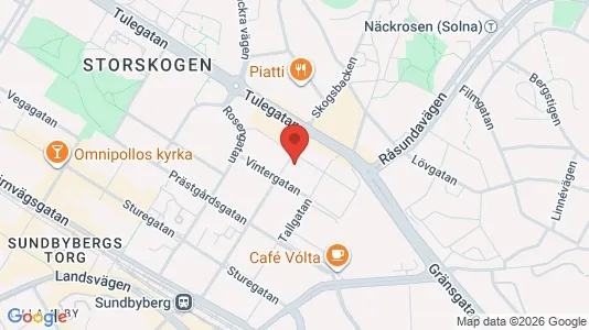 Lägenheter till salu i Sundbyberg - kort over placeringen