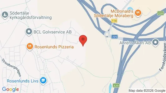 Lägenheter till salu i Södertälje - kort over placeringen