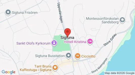 Lägenheter till salu i Sigtuna - kort over placeringen